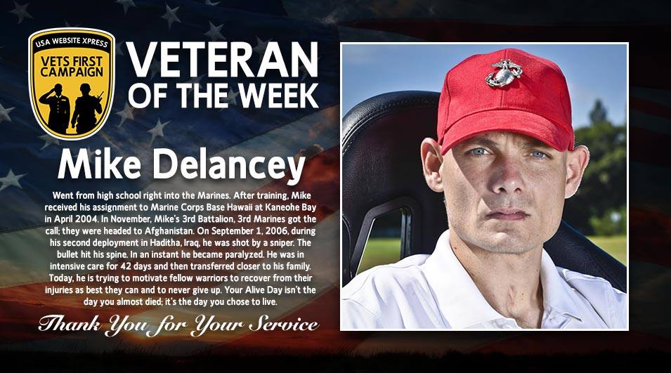 Mike Delancey, Operation American Hero, Veteran of the Week